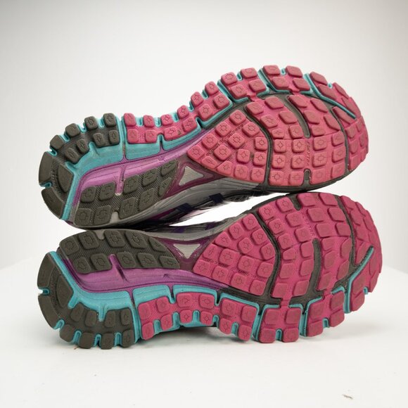 BROOKS Adrenaline GTS 17 silver purple running shoes size 9.5 - Picture 3 of 12